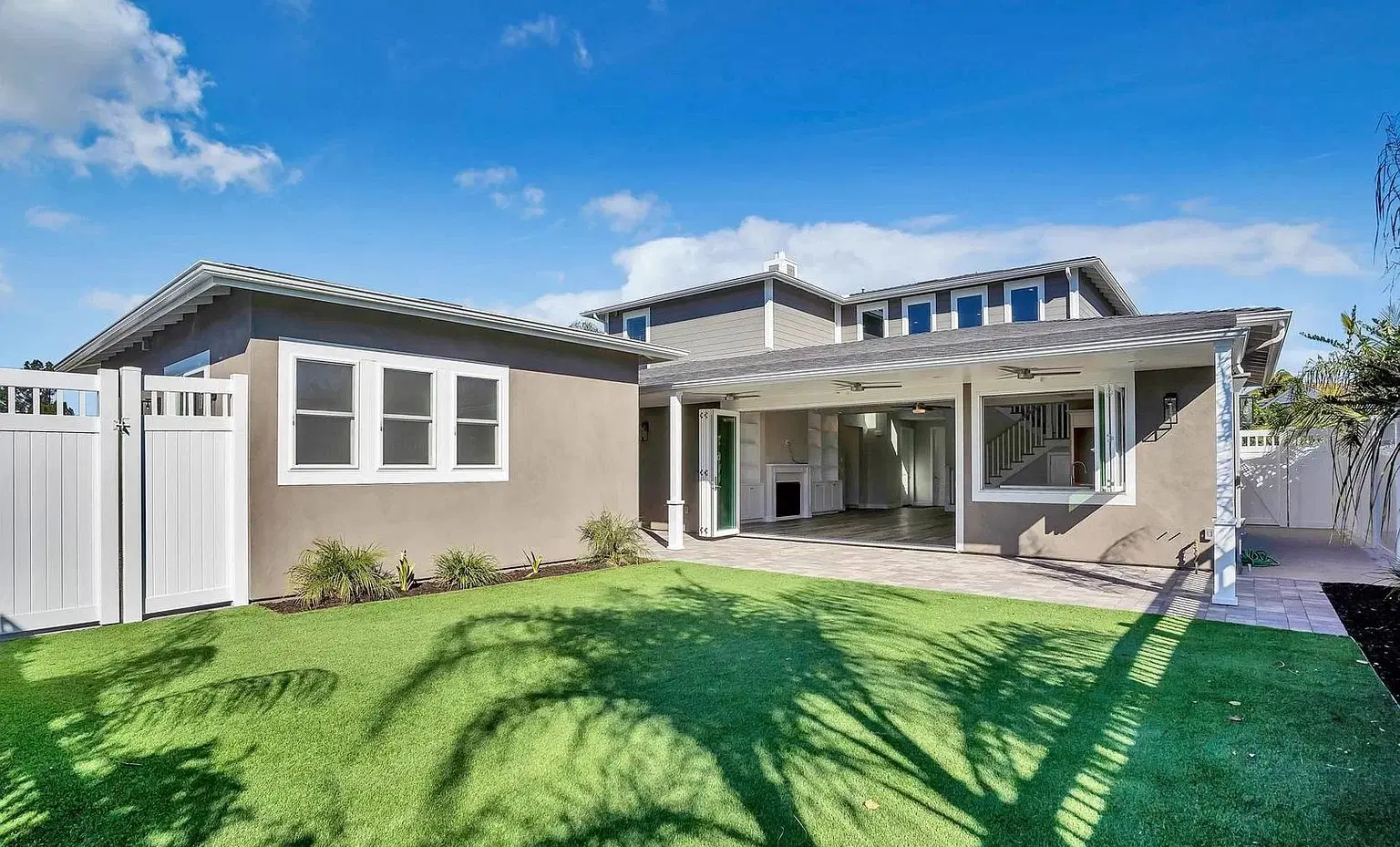 Attached ADU addition — contemporary exterior in Greater Los Angeles